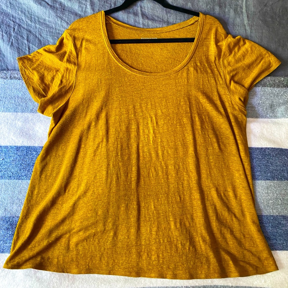 XL Eileen Fisher Linen Tee